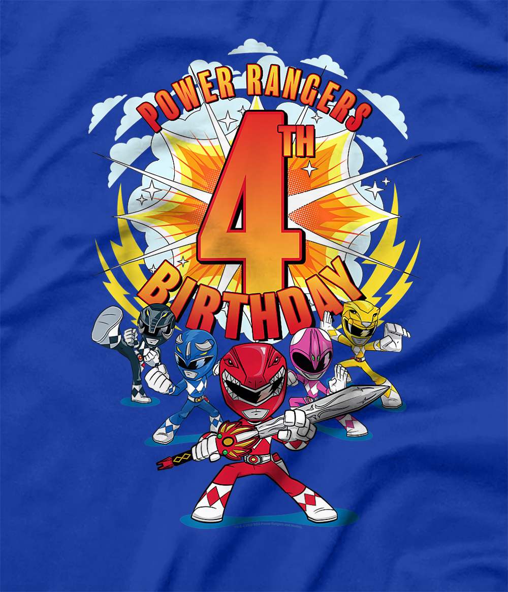 red power ranger birthday shirt