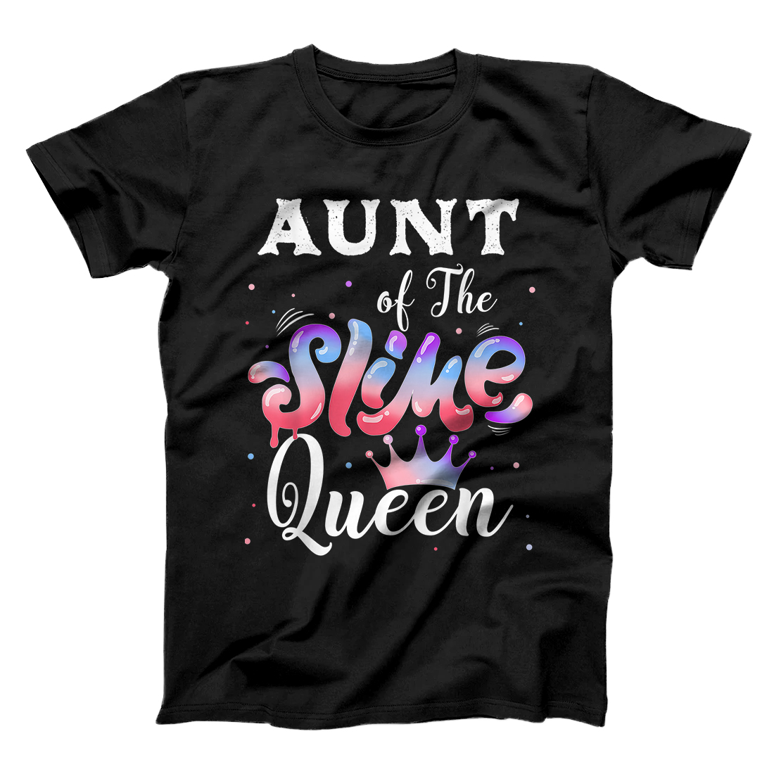 Personalized Birthday girls Matching Party outfit Aunt of the Slime Queen T-Shirt