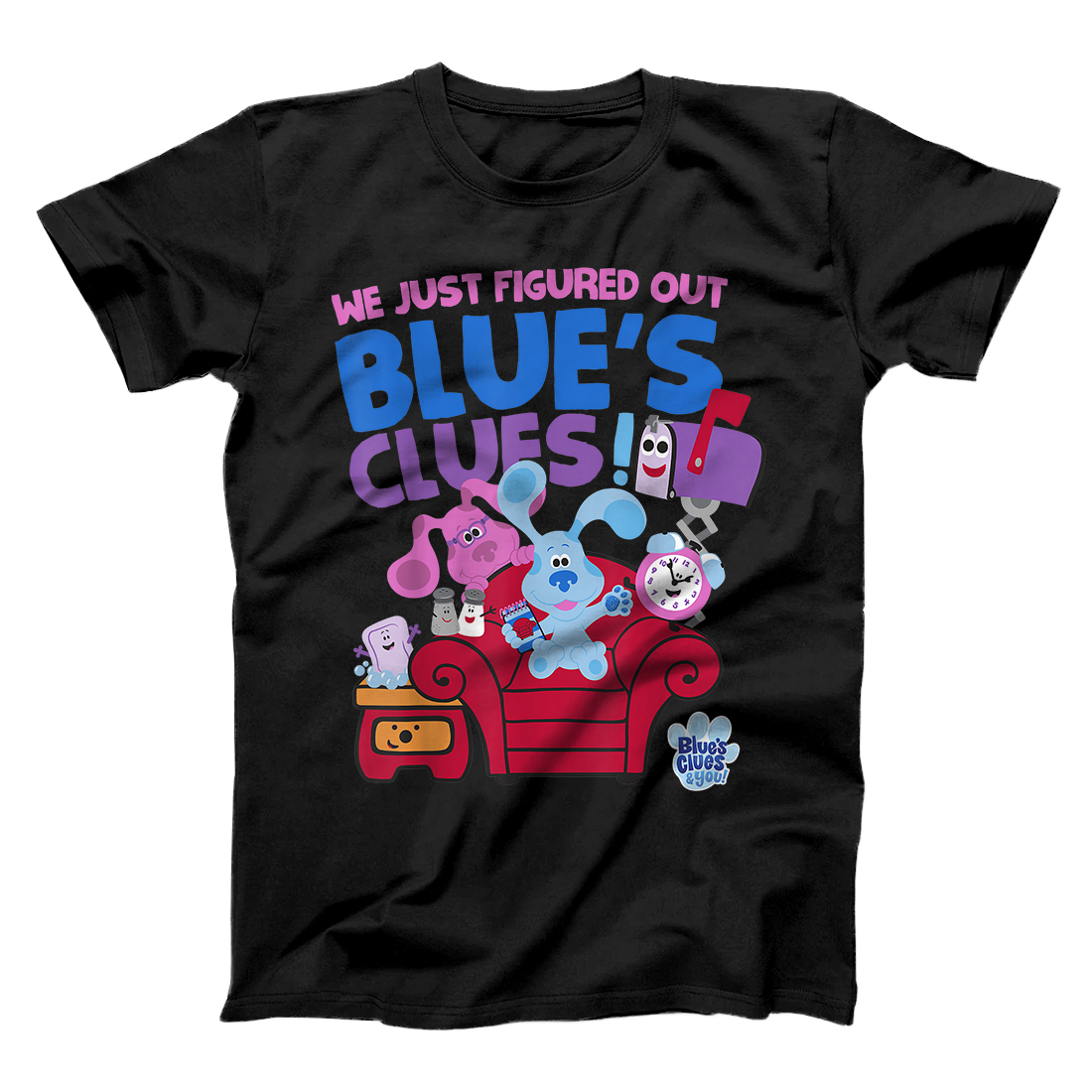 Personalized Blue's Clues & You Group Shot Just Figured Out Blue's Clues T-Shirt