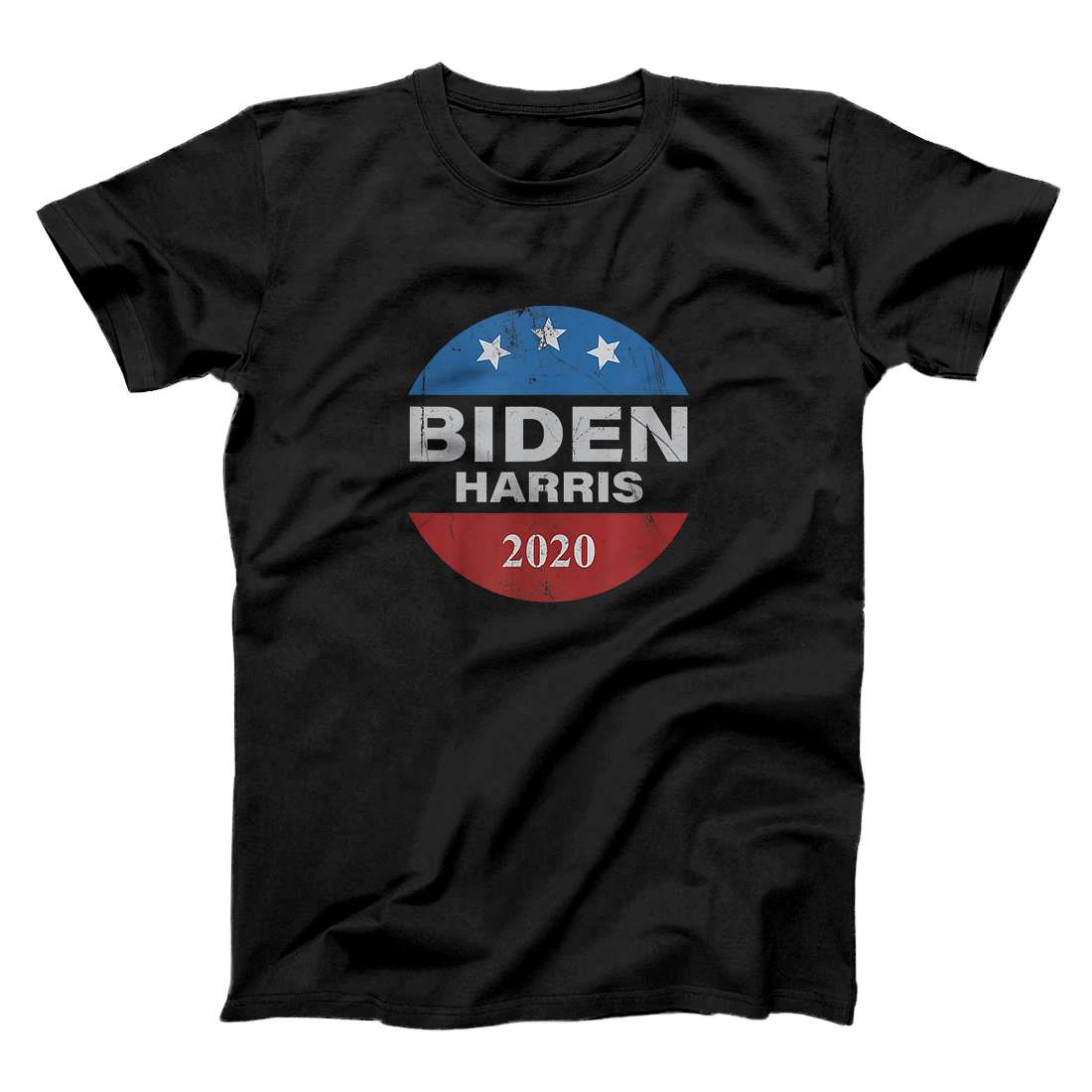 Personalized Biden Harris 2020 Vintage Retro Button T-Shirt