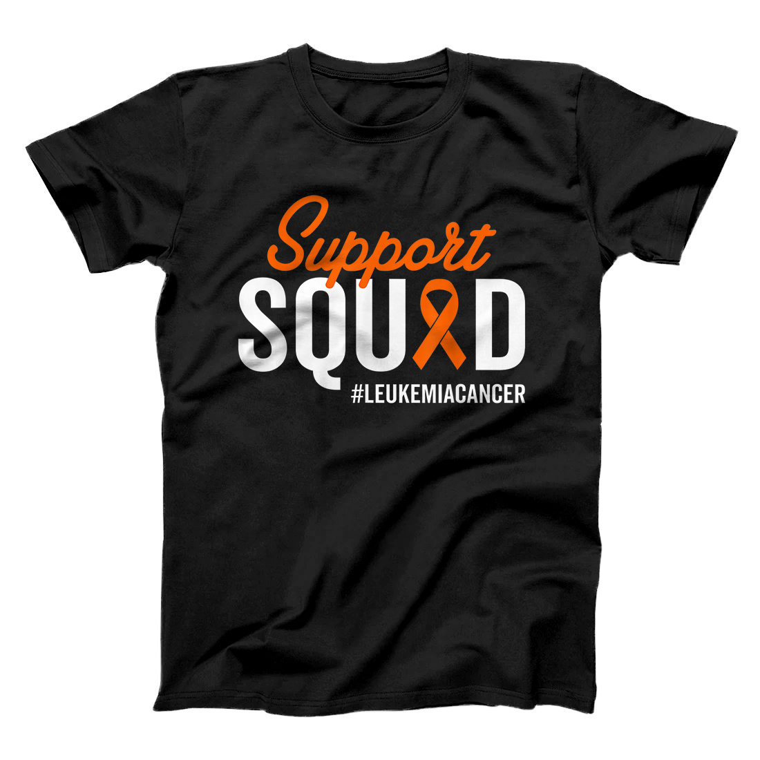 Personalized Leukemia Cancer Warrior Survivor Awareness Support Squad T-Shirt