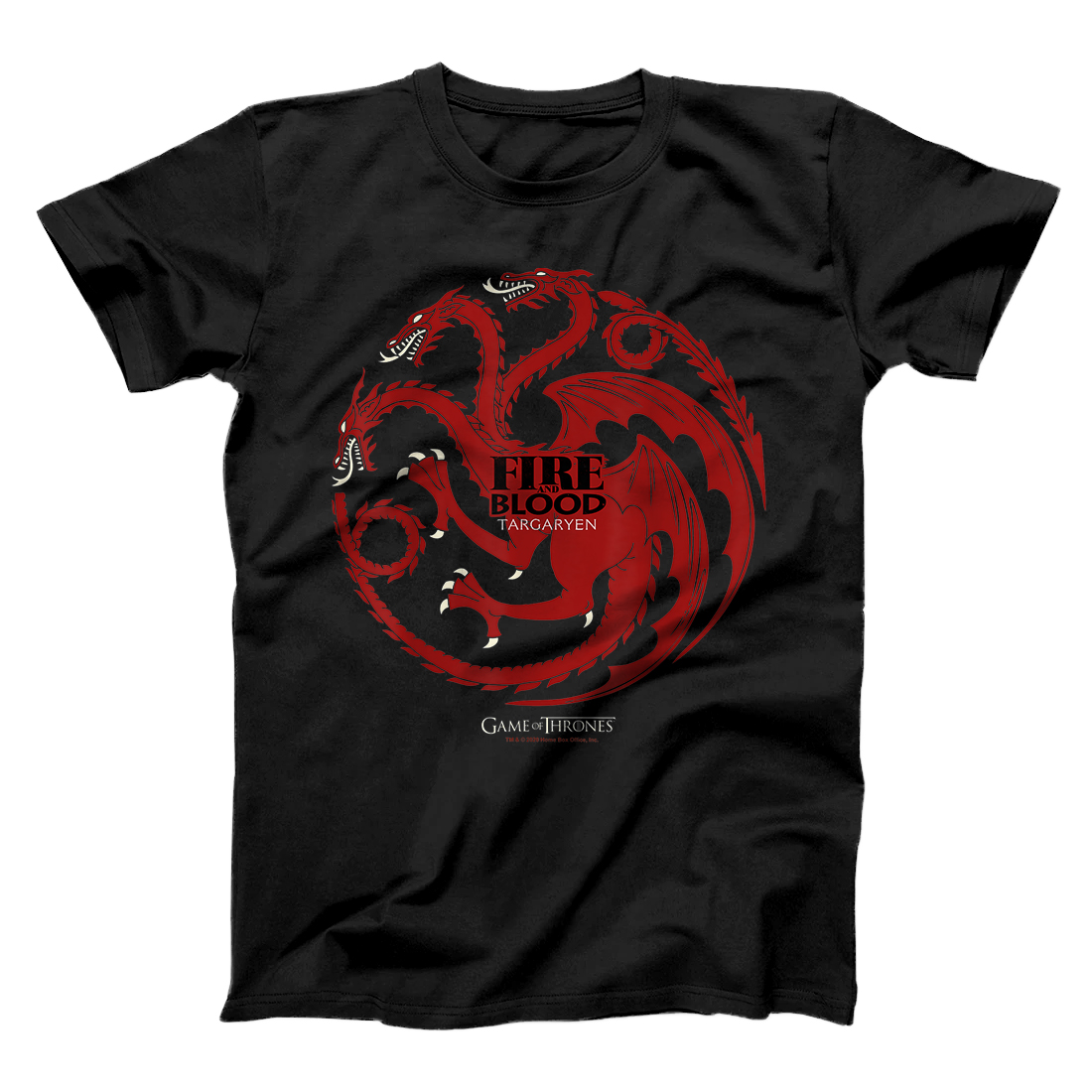 Personalized Game Of Thrones Fire And Blood Targaryen Sigil T-Shirt