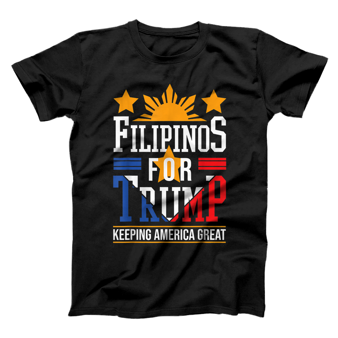 Personalized Filipinos For Trump Philippines Keeping America Great T-Shirt