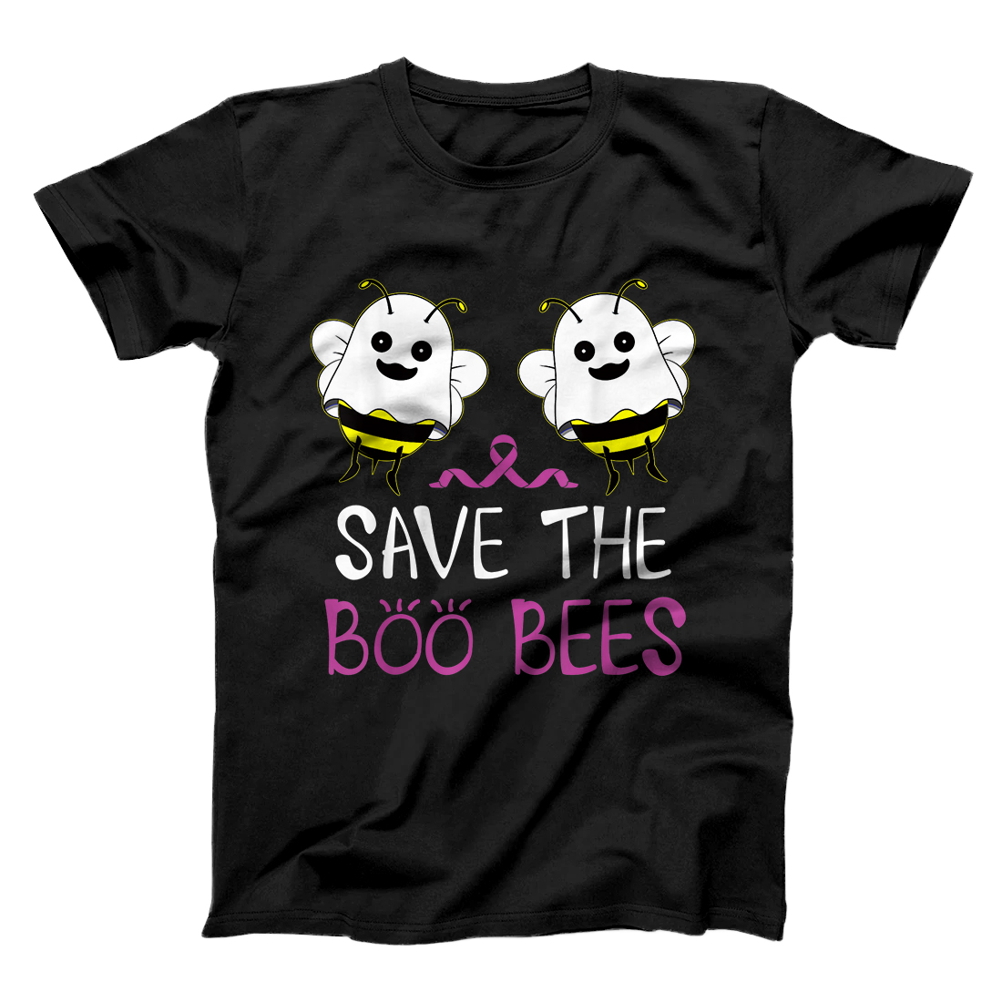 Personalized Save The Boo Bees Shirt Breast Cancer Awareness Halloween T-Shirt