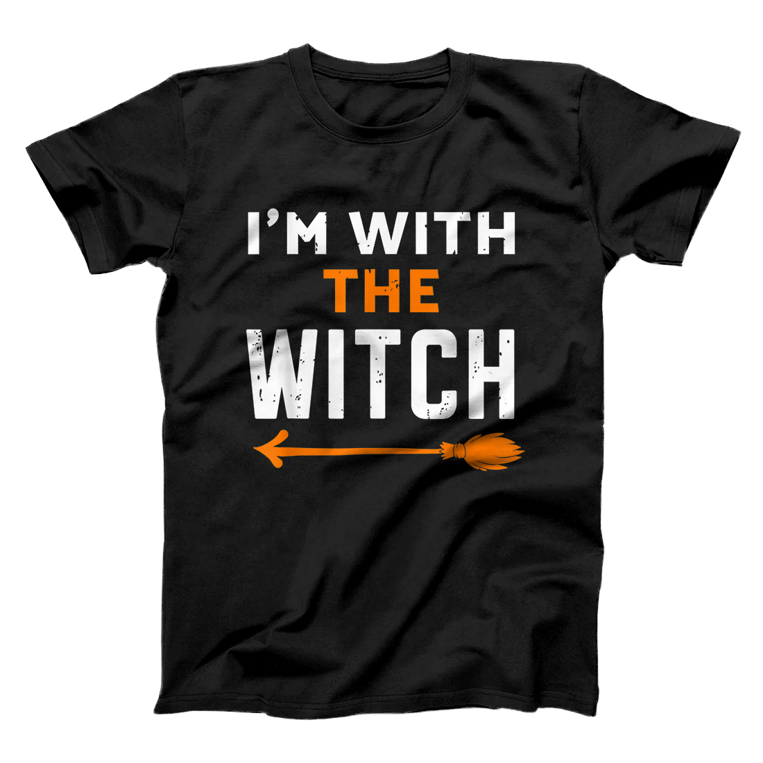 Personalized I'm With The Witch Men Halloween Shirt Couples Halloween T-Shirt