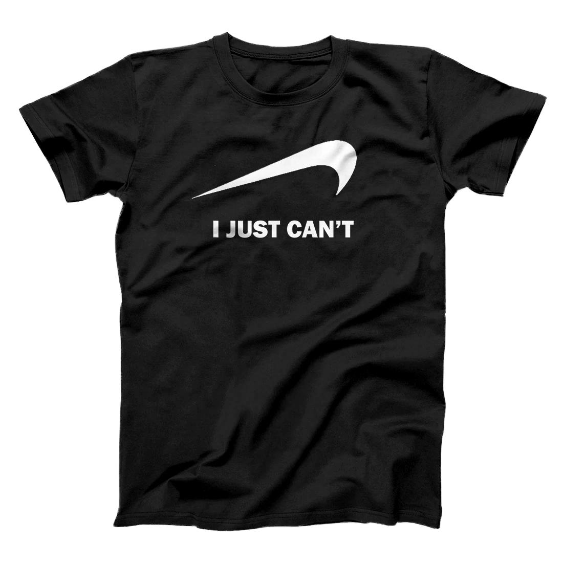 Personalized I JUST CAN'T PARODY MEME SPORTS SHOES SNEAKERS BALL LOGO T-Shirt