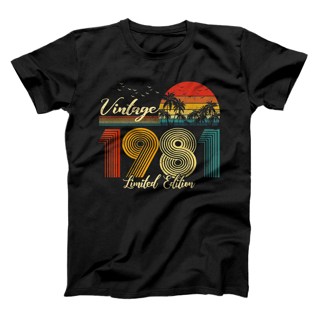Personalized Vintage 1981 T-Shirt Limited Edition Men Women - 39 Birthday T-Shirt