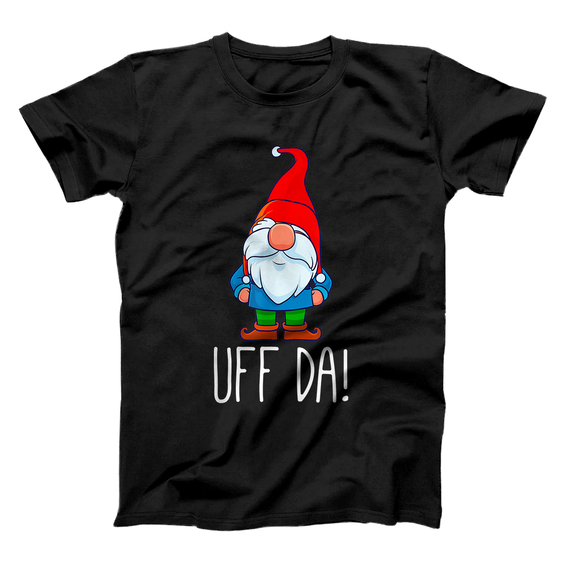 Personalized Uff Da Christmas Swedish Tomte Garden Gnome Xmas God Jul Men T-Shirt