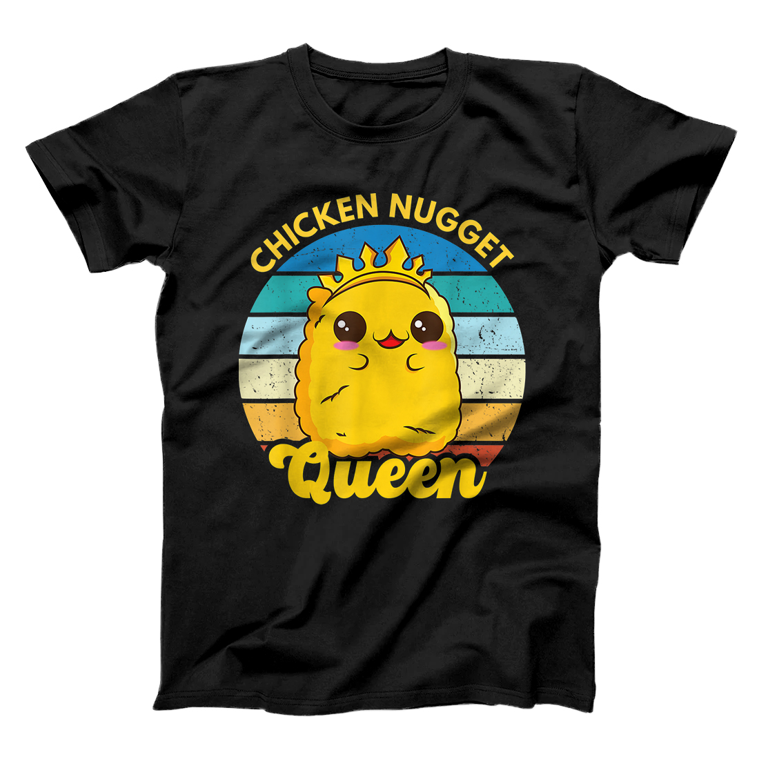 Personalized Chicken Nugget Queen Nug Life Funny Chicken Nugget Lover T-Shirt