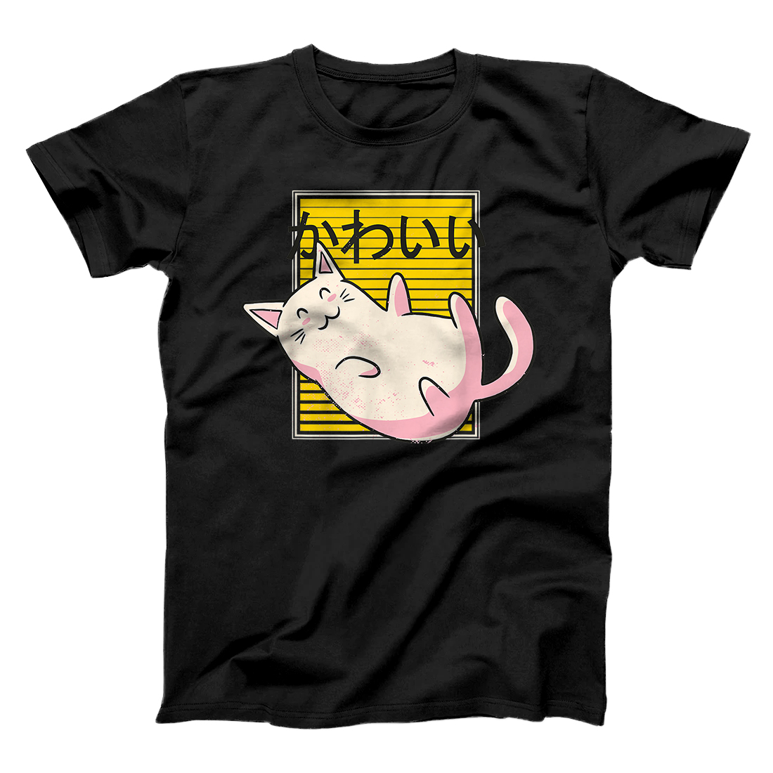 Personalized Anime Kawaii Japanese Cute Cat, Cats Lover Vaporwave Kitten T-Shirt