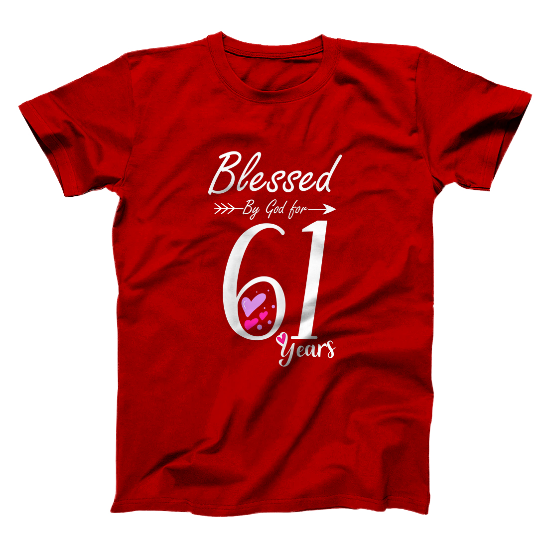 womens-61st-birthday-tee-gift-and-blessed-for-61-years-birthday-t-shirt