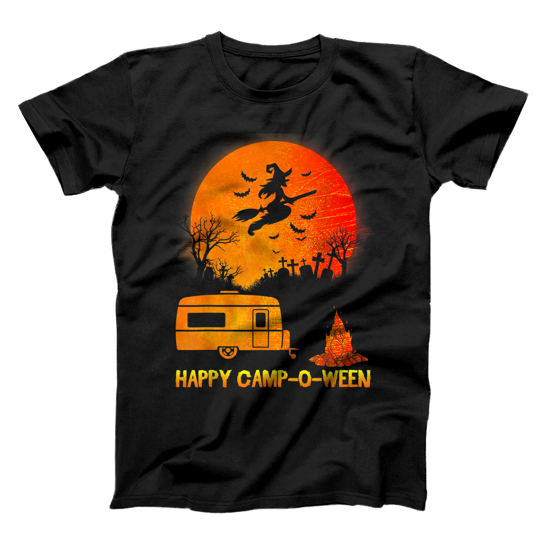 Personalized Happy Camp-O-Ween - Funny Halloween Camping Shirt T-Shirt