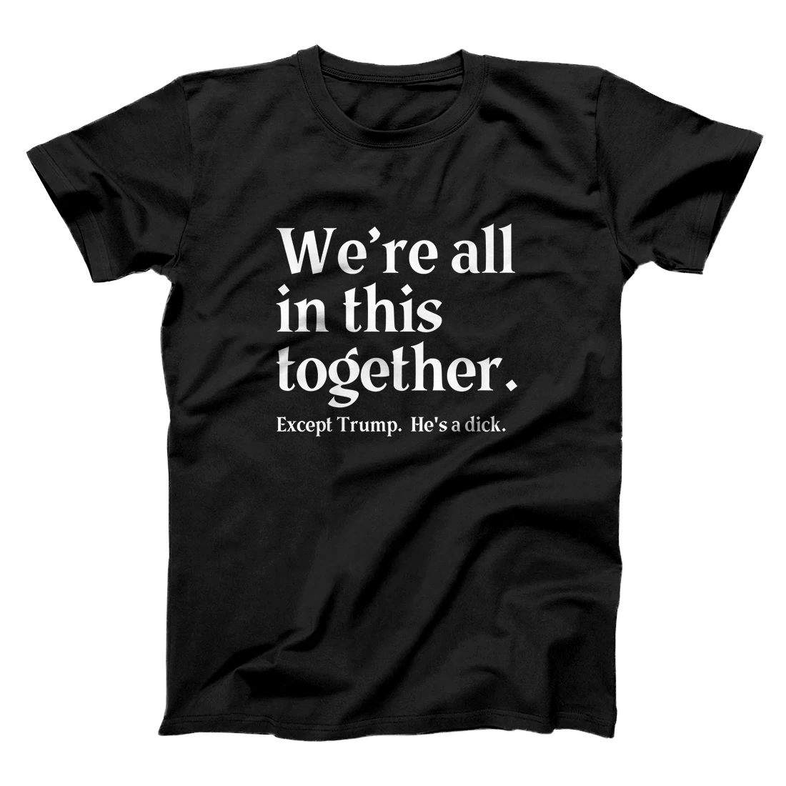 Personalized We're All In This Together Except Trump. He Is a Dick. Premium T-Shirt
