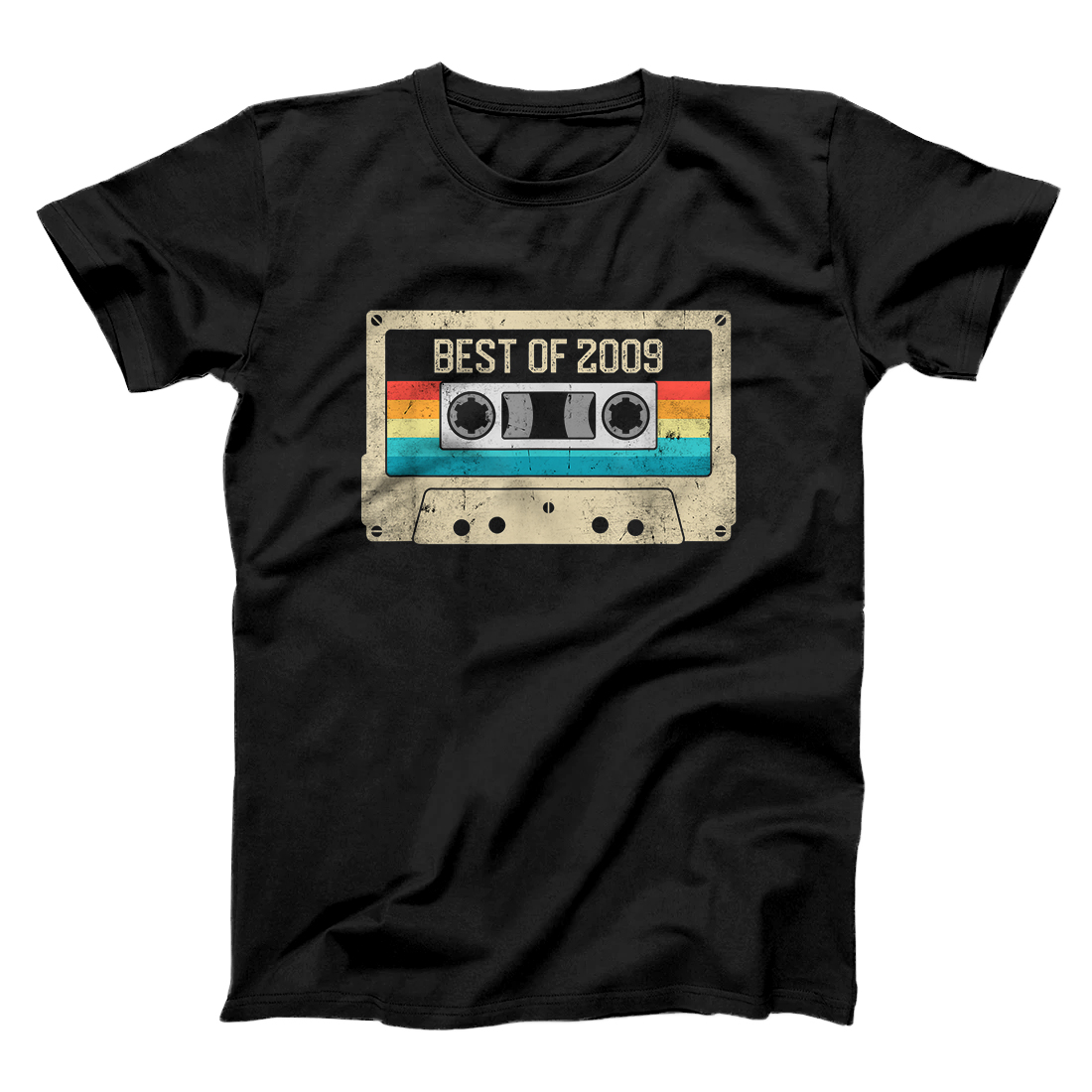 Personalized Best Of 2009 11th Birthday Gift Cassette Tape Vintage T-Shirt