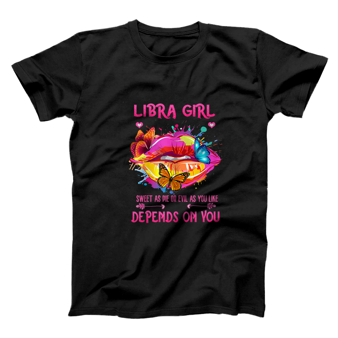 Personalized Womens Libra Girl September October Queen Birthday Zodiac Womens T-Shirt