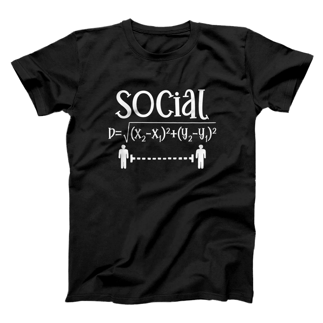 Personalized Social Distancing Math Teacher Quarantined Math Teacher T-Shirt