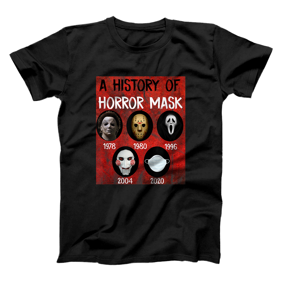 Personalized Horror masks history Halloween costumes T-Shirt