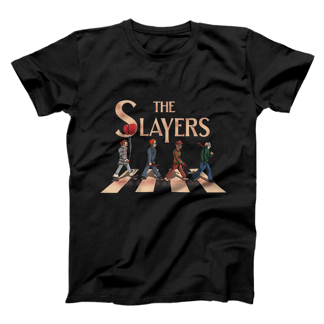 Personalized Halloween Evil Clown Nightmares Slayers Horror Movies Funny T-Shirt