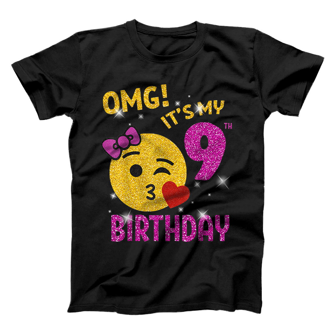 9 Years Old It's My Birthday Emoji Shirt 9th Birthday 9 Years Old It's My Birthday Emoji Shirt 9th Birthday