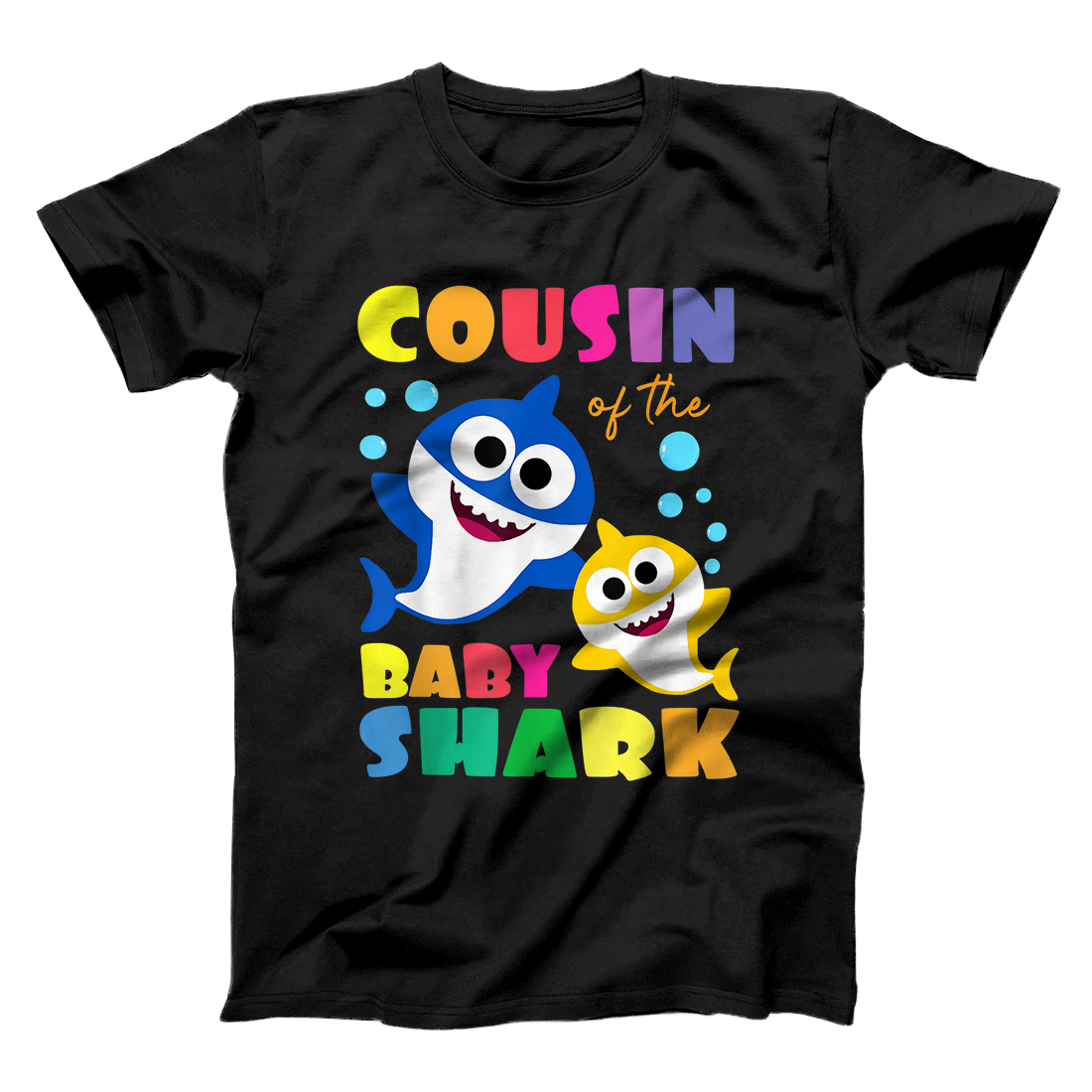 Personalized Cousin Of The Baby Shark Birthday Cousin Shark T-Shirt