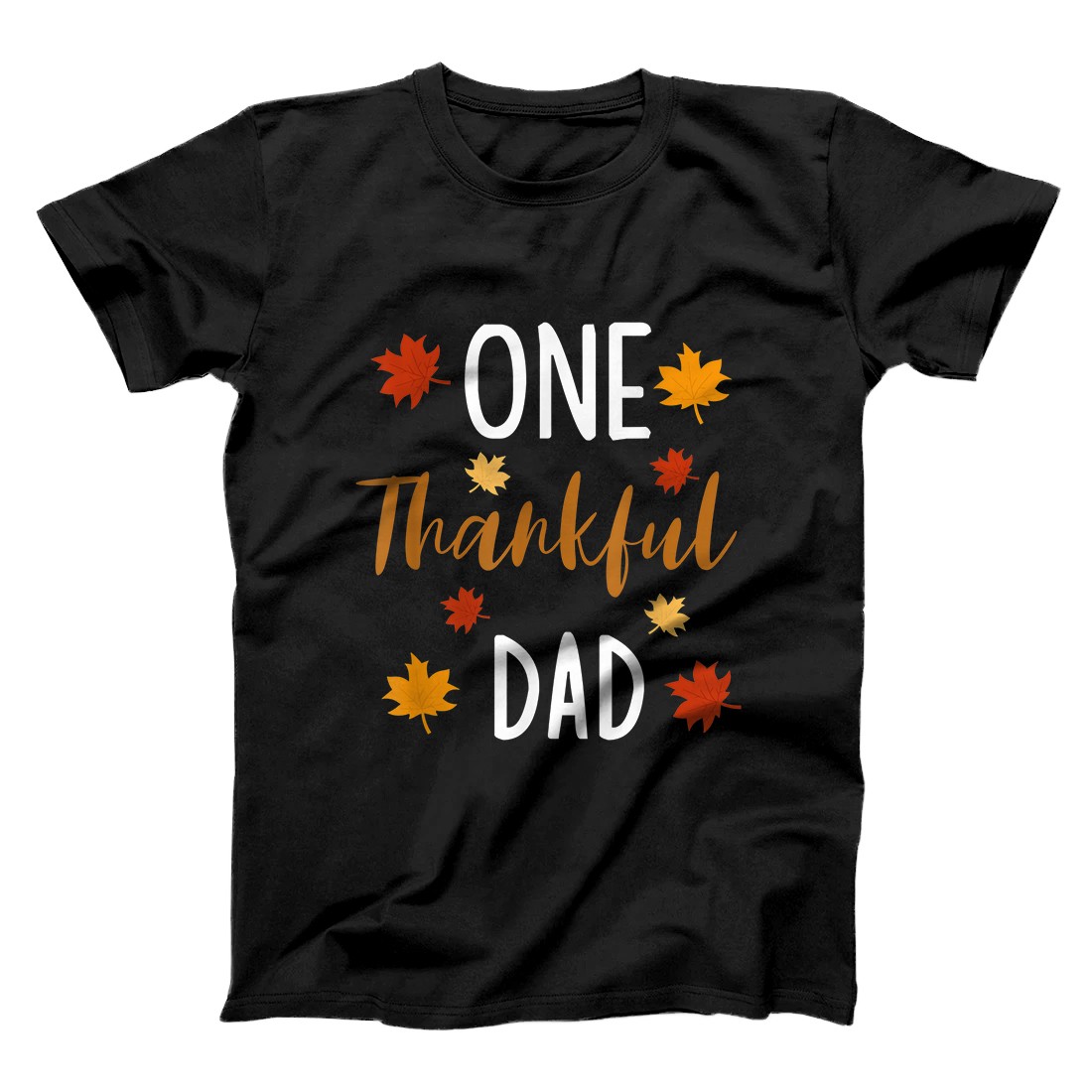 Personalized One Thankful Dad Thanksgiving Day Family Matching Gift T-Shirt
