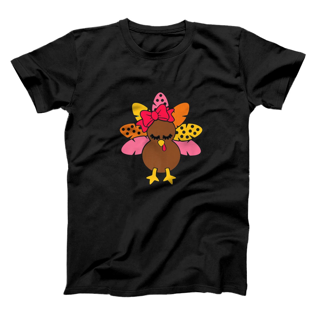 Personalized Funny Thanksgiving Girl Turkey Gift Premium T-Shirt