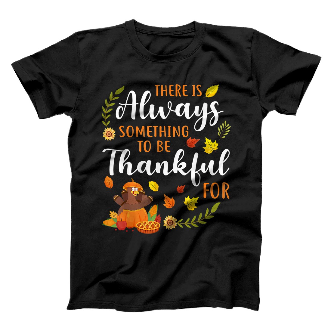 Personalized Thanksgiving Turkey & Pumpkin Thankful Gift For Men & Women T-Shirt