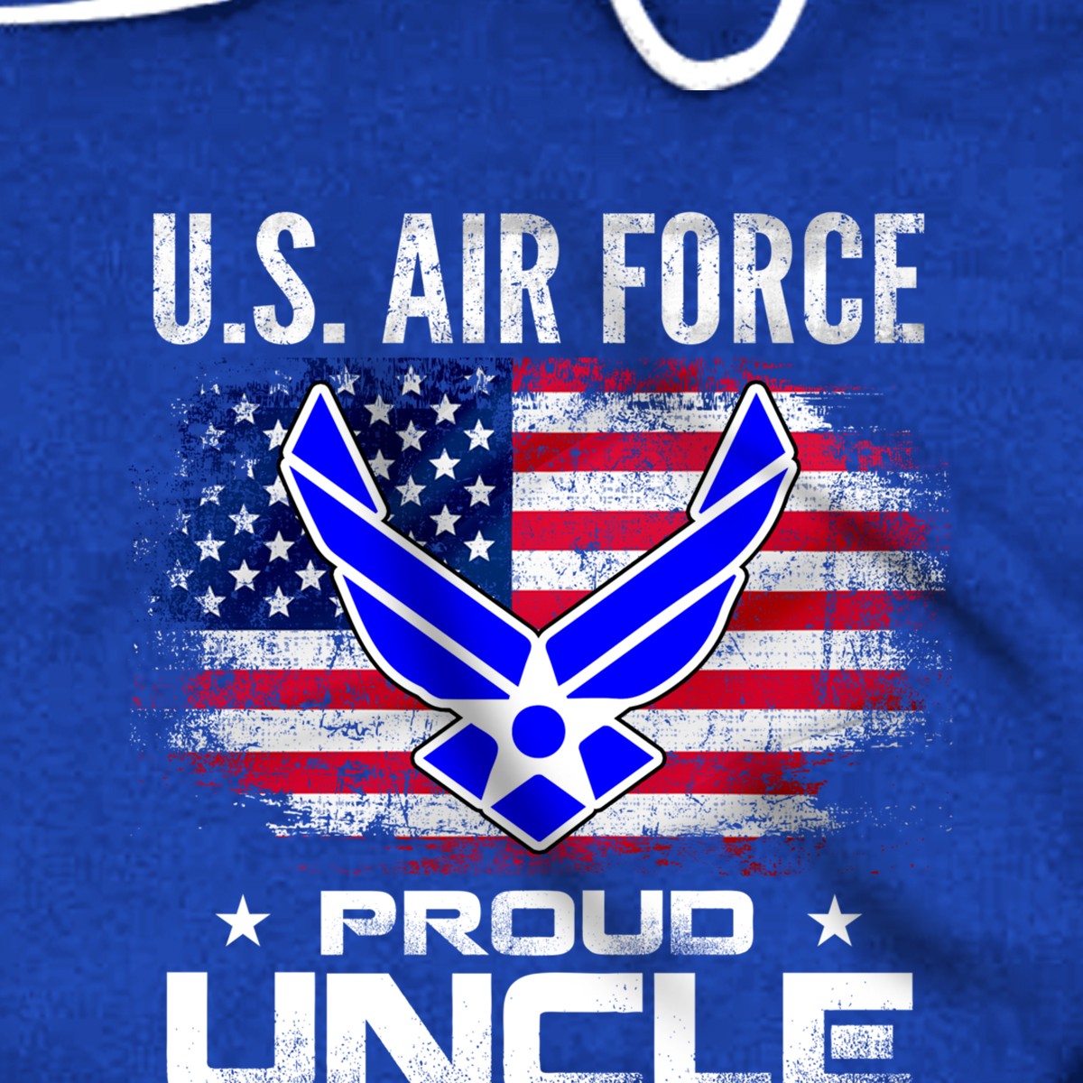 U.S Air Force Proud Uncle With American Flag Gift Veteran Pullover Hoodie