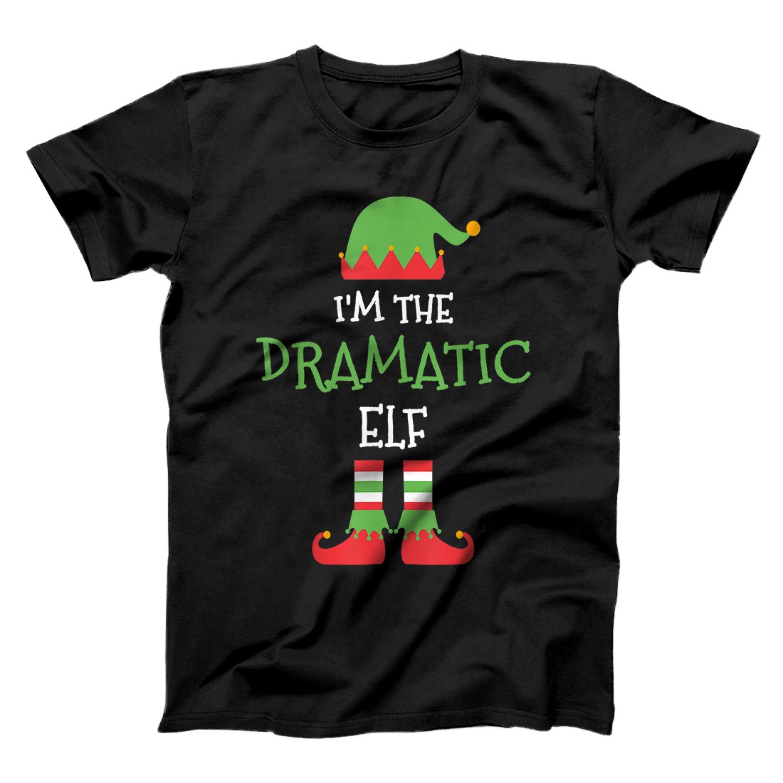 Personalized I’m The Dramatic Elf Family Matching Christmas Group Pajamas T-Shirt