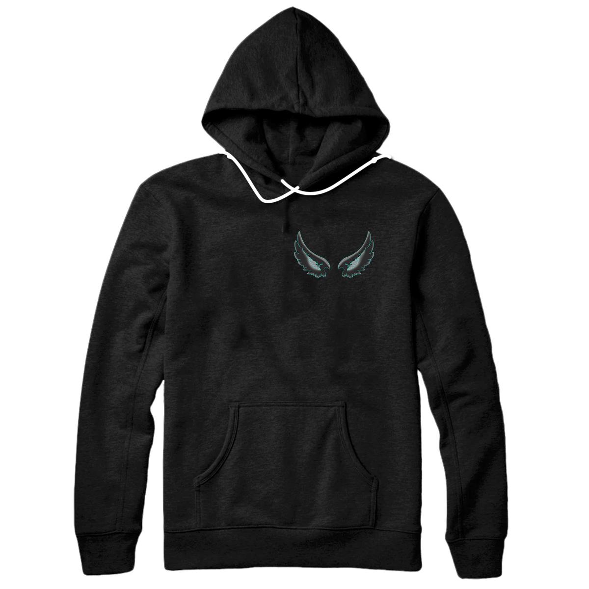 Personalized Angel Wings Pullover Hoodie