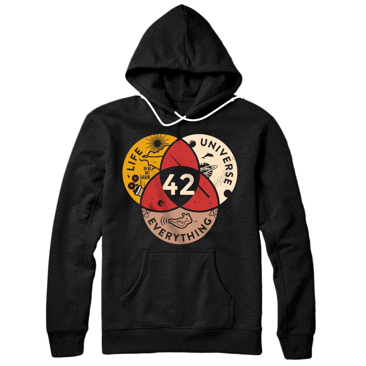Personalized 42 Answer to Life Universe and Everything science Vintage Pullover Hoodie