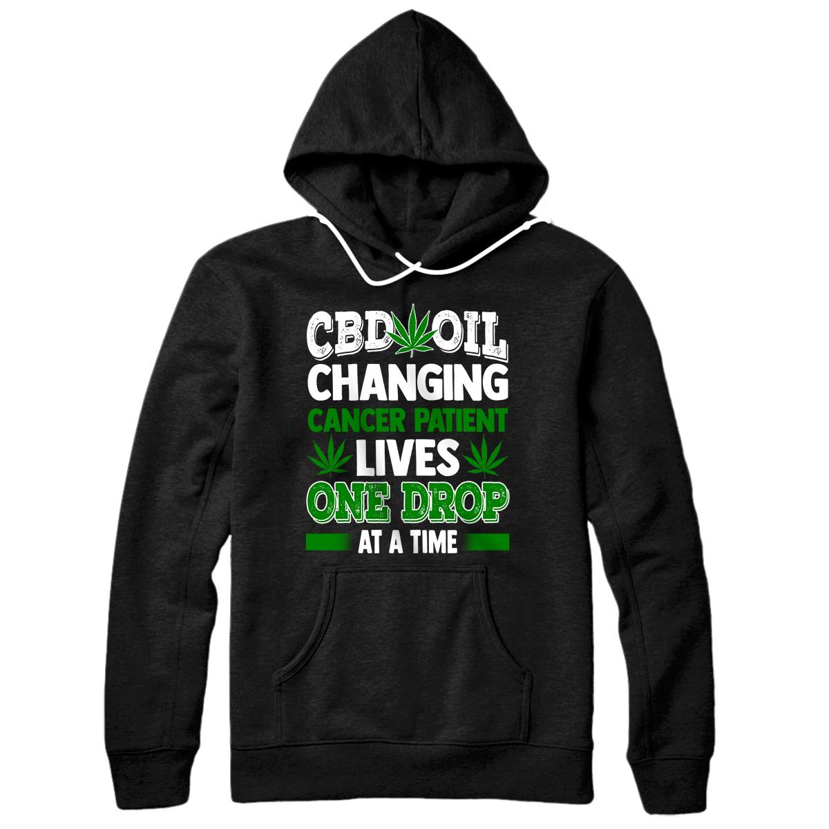 Personalized Cancer Patient CBD Oil Gift Pullover Hoodie