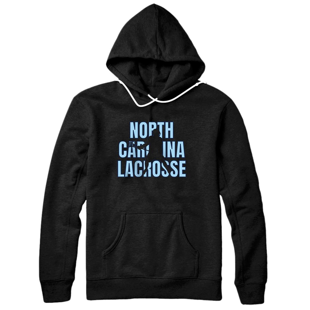 Personalized North Carolina Lacrosse Fan NC LAX Gift The Tarheel State Pullover Hoodie