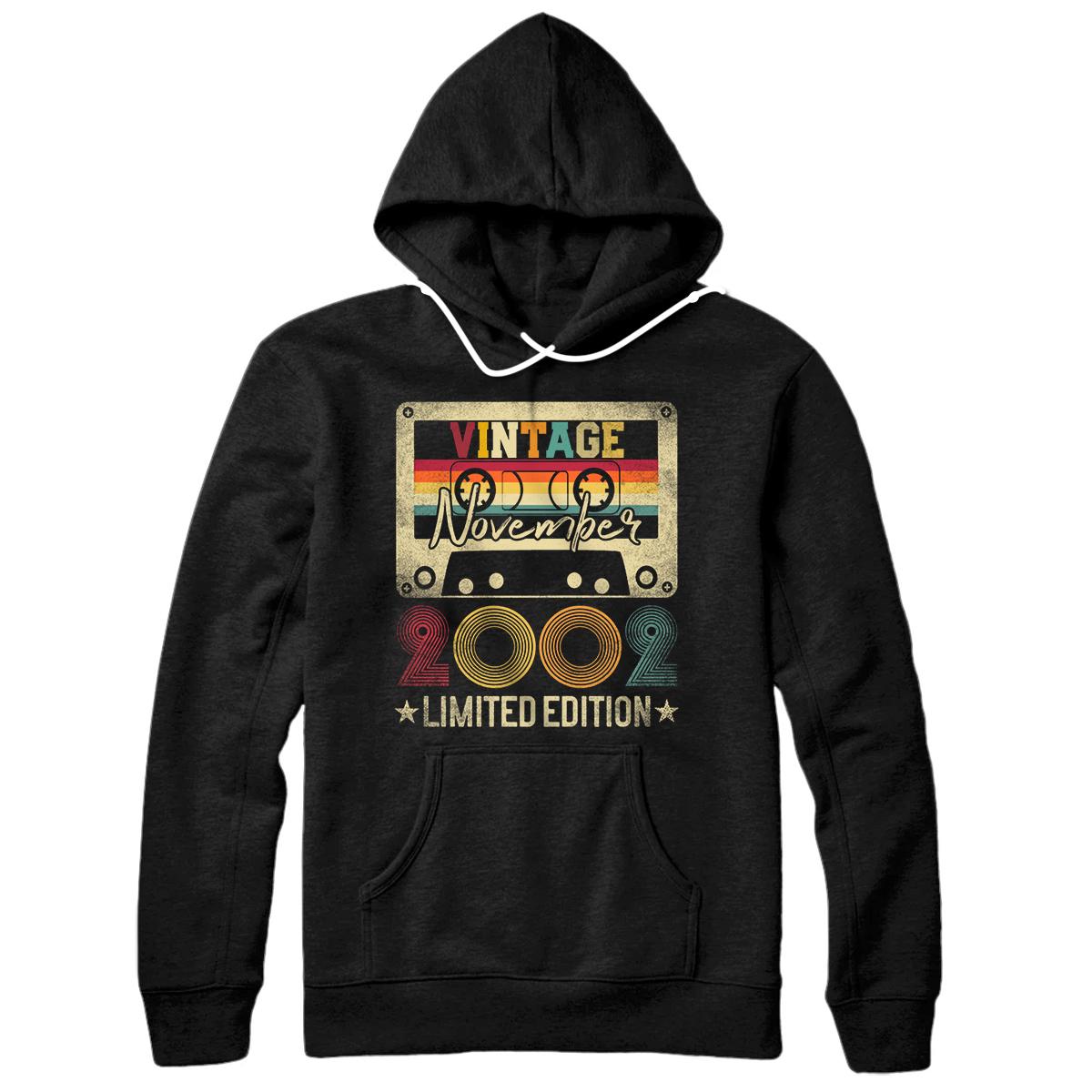 Personalized November 2002 18th Birthday Gift Limited Edition Vintage Pullover Hoodie
