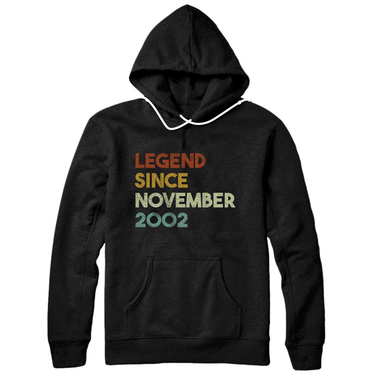 Personalized Legend Since November 2002 18th Birthday Gift 18 Year Old Pullover Hoodie