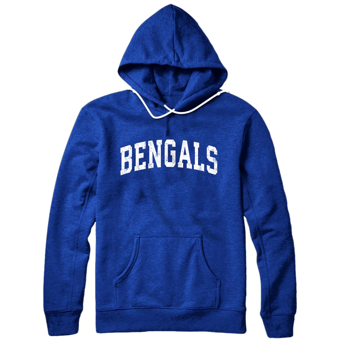 : Bengals Mascot Vintage Athletic Sports Name Design Zip Hoodie :  Clothing, Shoes & Jewelry