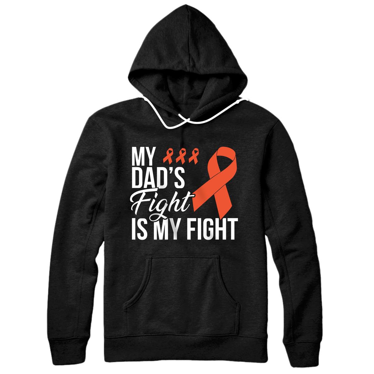 Personalized Kidney Cancer Awareness Fight Cancer Ribbon Pullover Hoodie