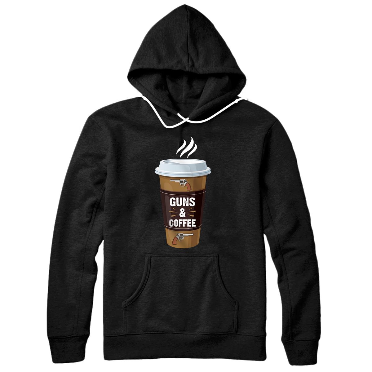 Personalized Guns & Coffee Perfect For Caffeine Lovers & Gun Holders Gift Pullover Hoodie