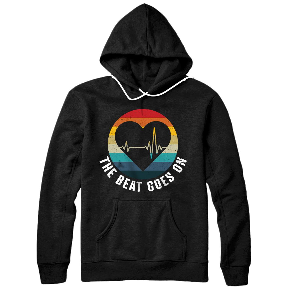Personalized The beat goes on - heart attack survivor get well soon gift Pullover Hoodie