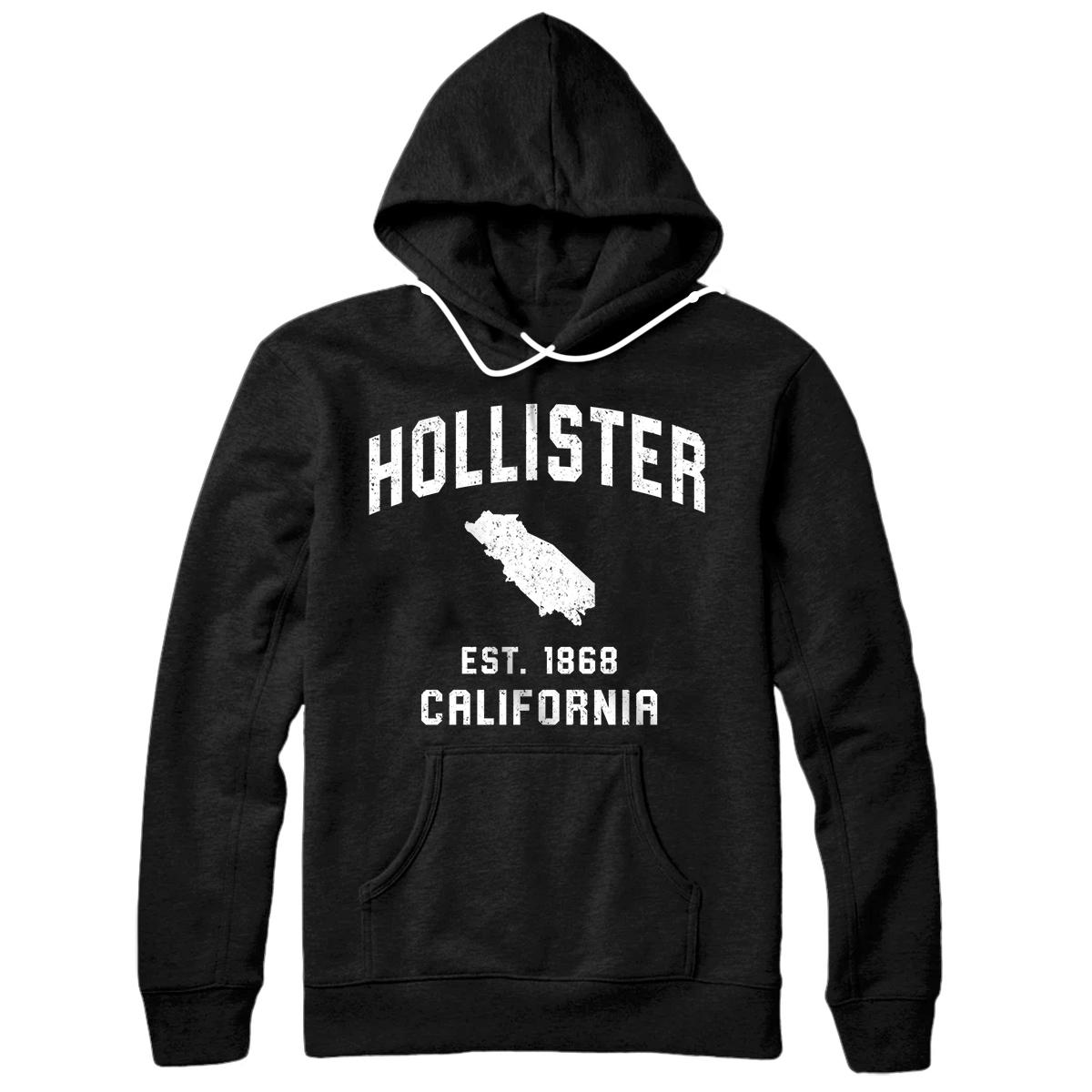 Personalized Vintage Hollister California EST. 1868 Gift for Men Women Pullover Hoodie