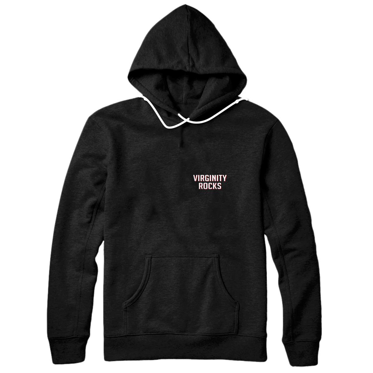 Personalized Virginity Send Nudes Rocks No Sex - small Logo Pullover Hoodie