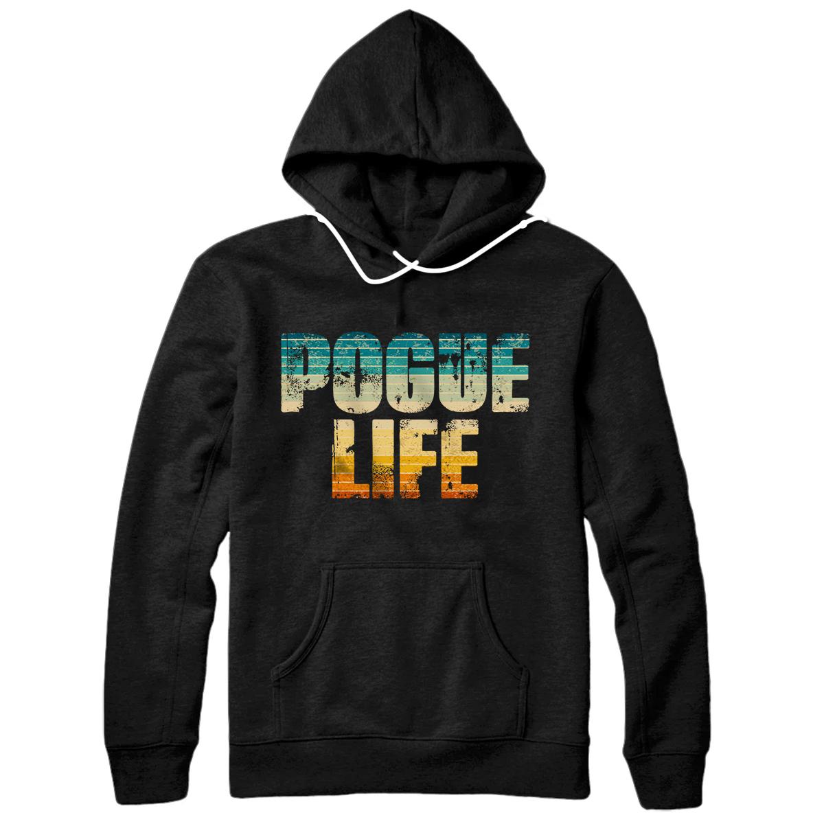 Personalized Vintage Pogue Life Surfer Beach Sunset Outer Banks Graphic Pullover Hoodie