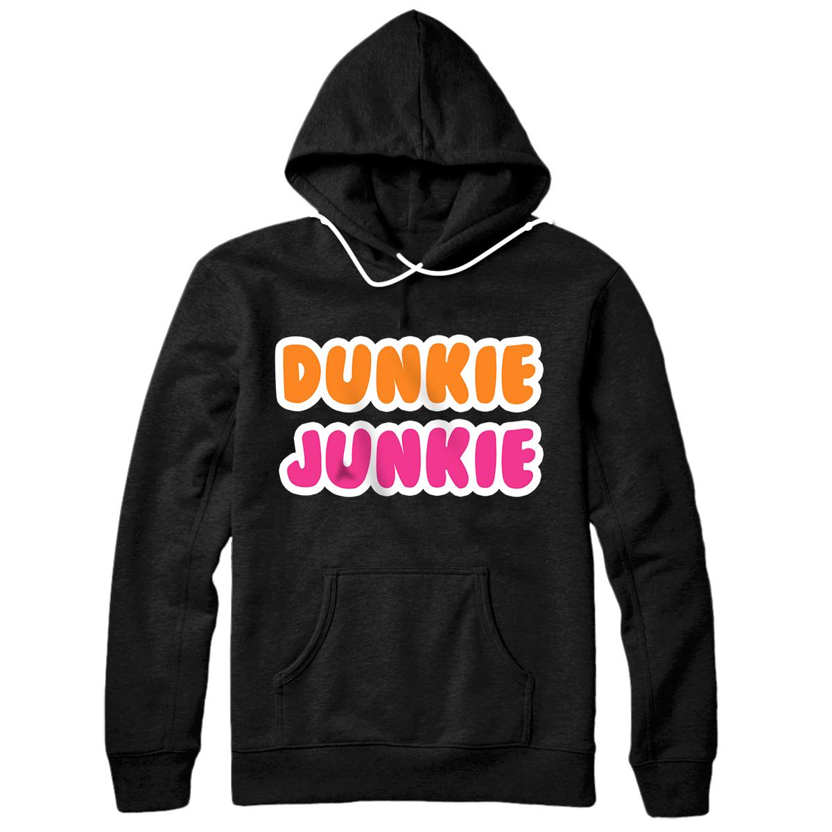 Personalized Dunkie Junkie Love Funny Coffee Sayings Novelty Gift Funny Pullover Hoodie