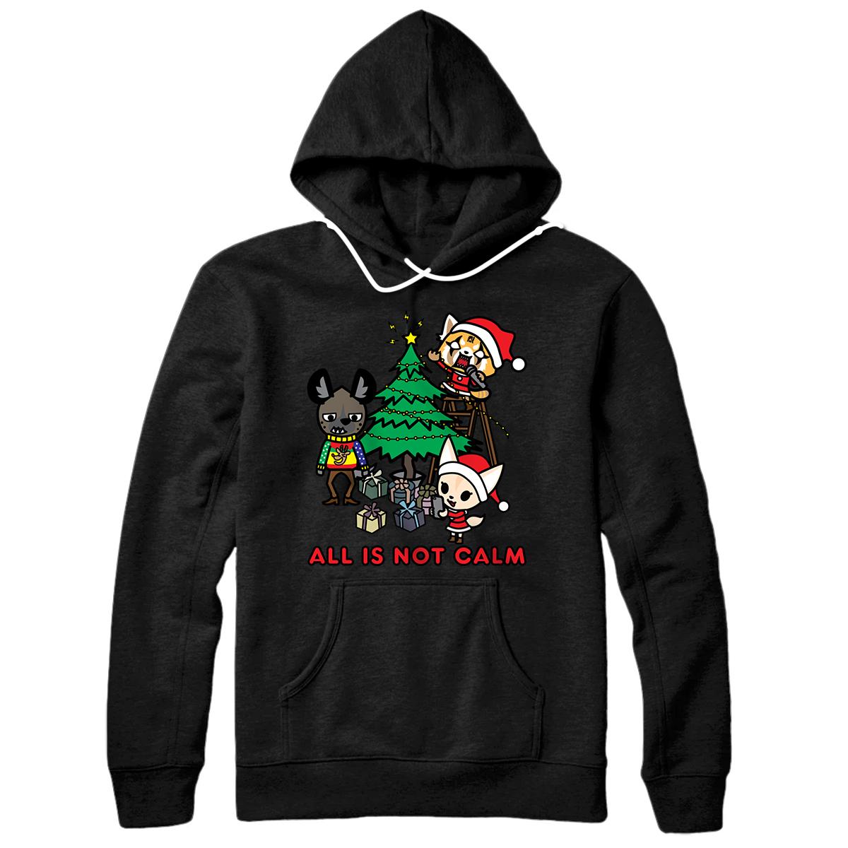 Personalized Aggretsuko All Is Not Calm Christmas Pullover Hoodie