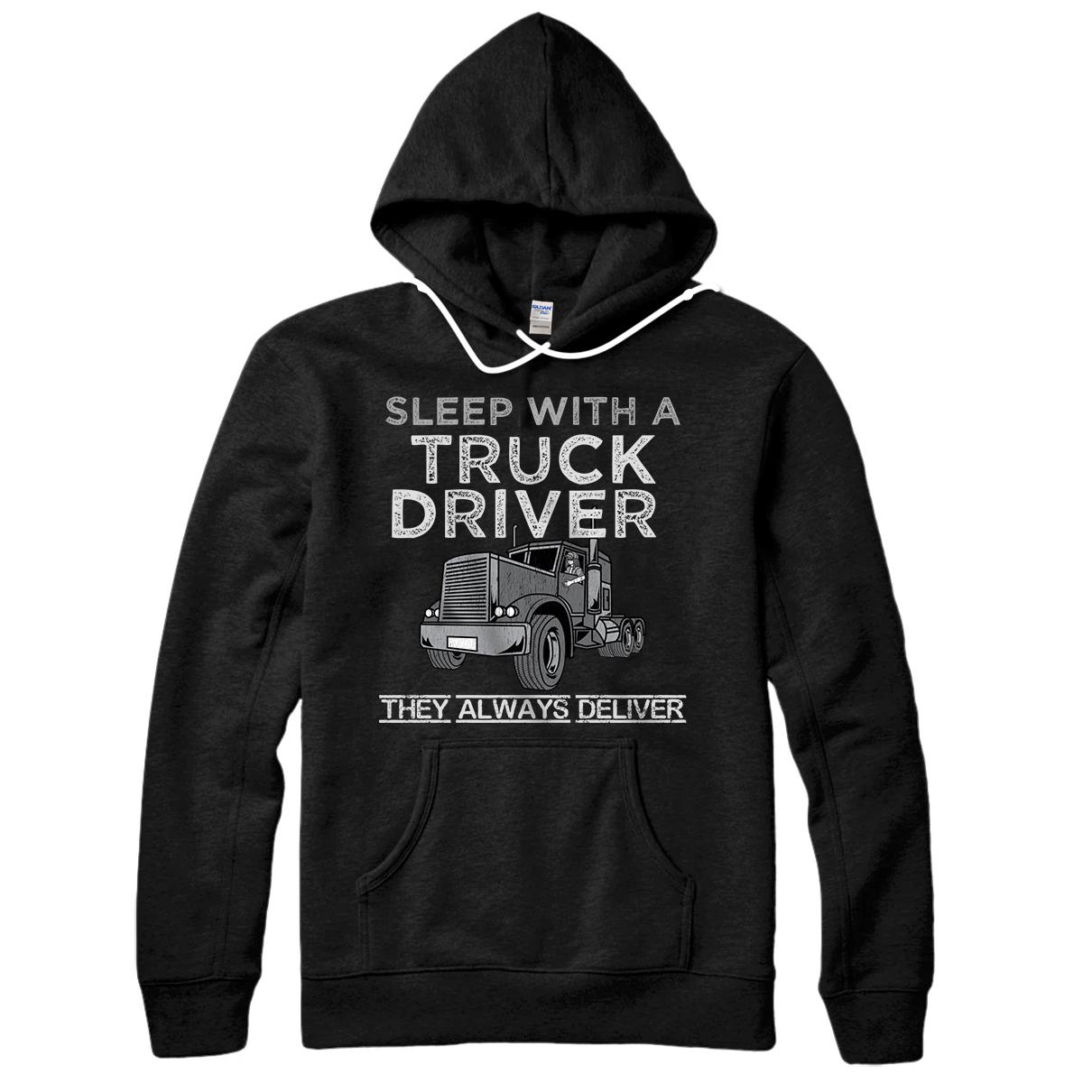 Personalized Woman Trucker Truck Driver Female Truck Driver Wife Feminist Pullover Hoodie