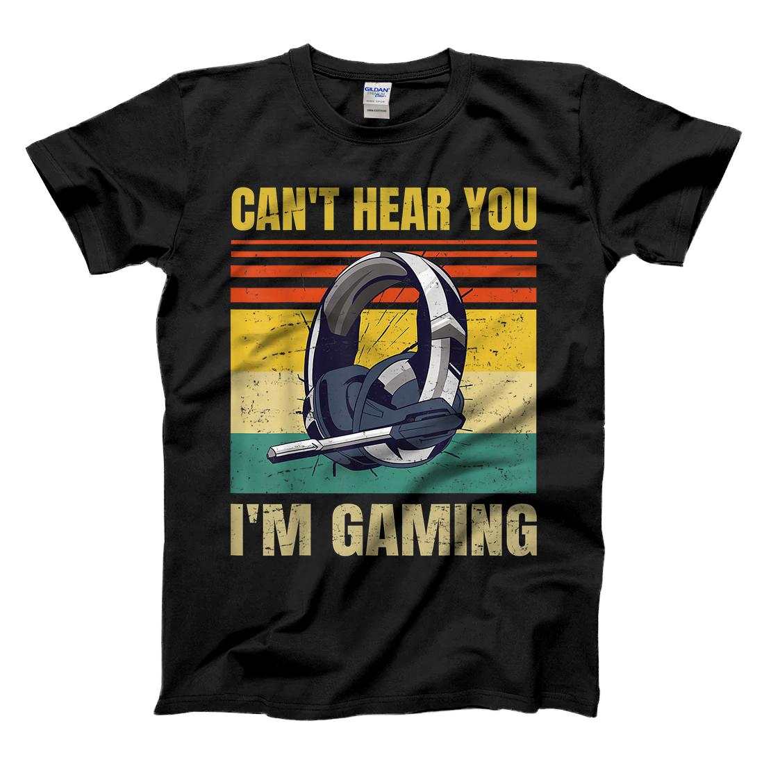 Personalized Funny Gamer Headset Can't Hear You I'm Gaming - Gift T-Shirt