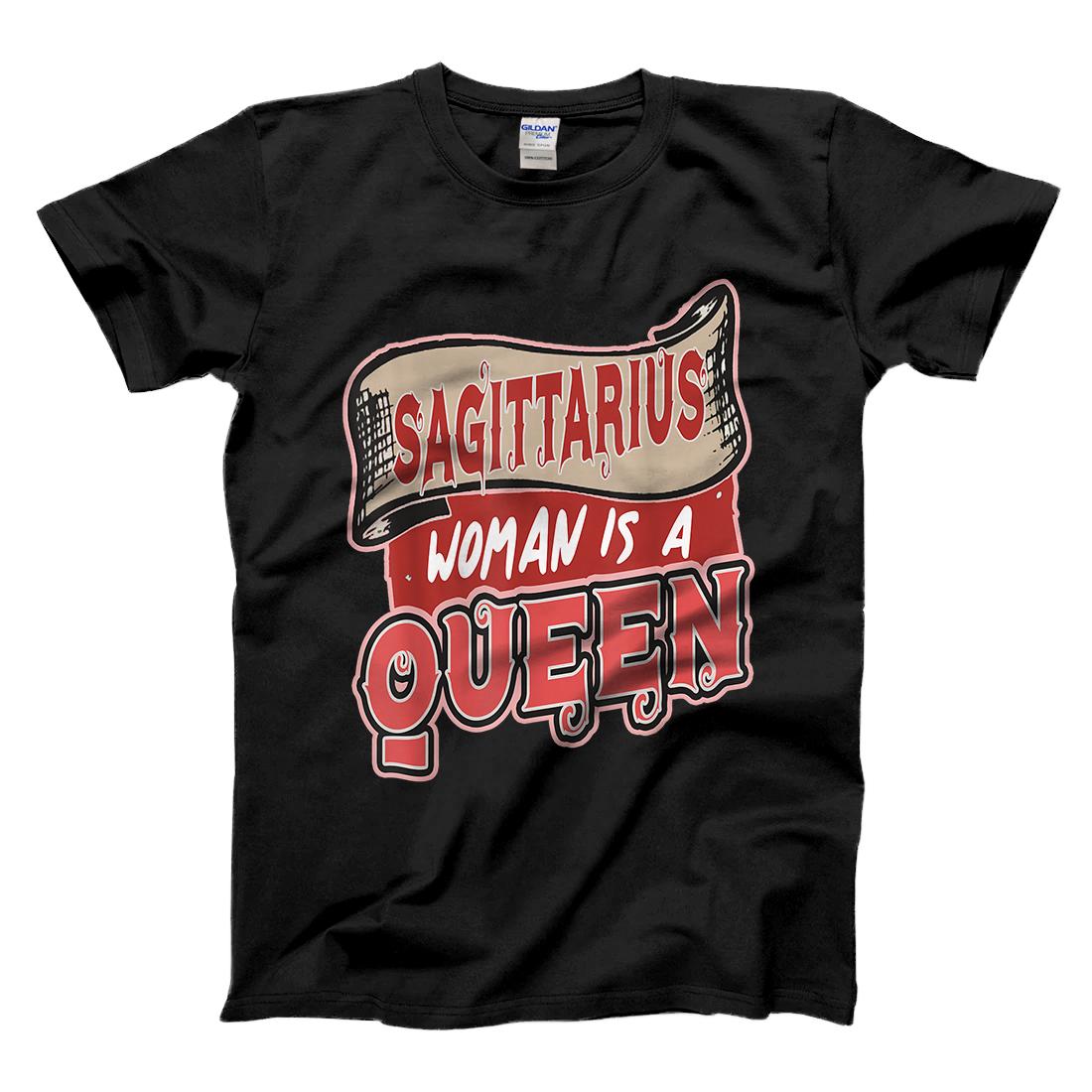 Personalized Sagittarius Woman Is A Queen Sagittarius Gift for Women T-Shirt