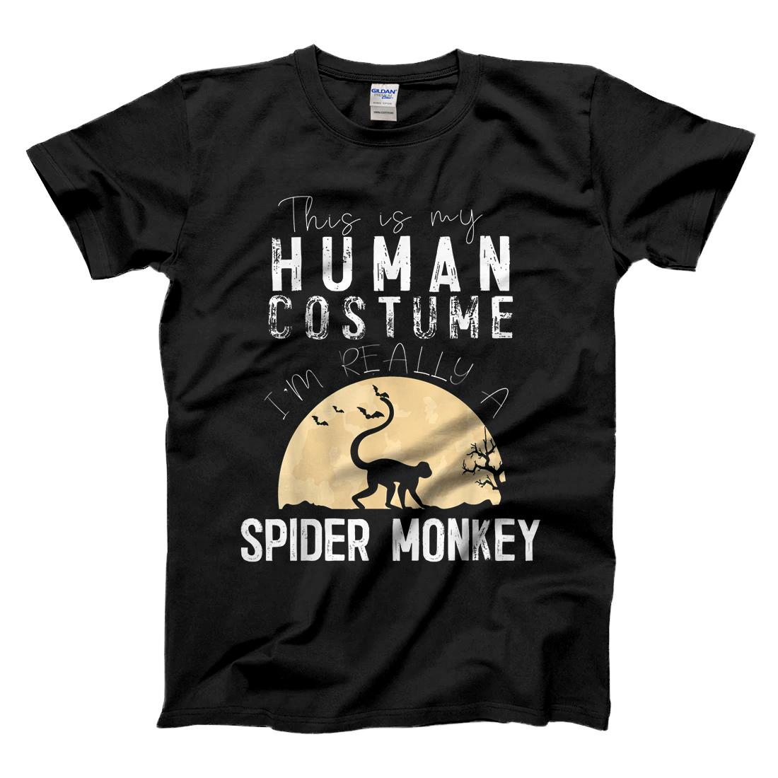 Personalized Halloween Human Costume Spider Monkey Creepy Horror T-Shirt
