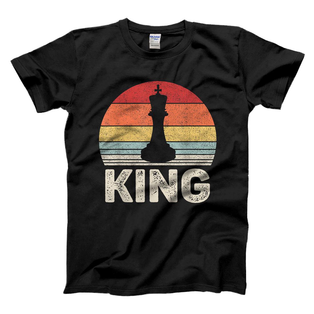 Personalized Vintage Retro King Chess Piece Halloween Costume Chess Club T-Shirt