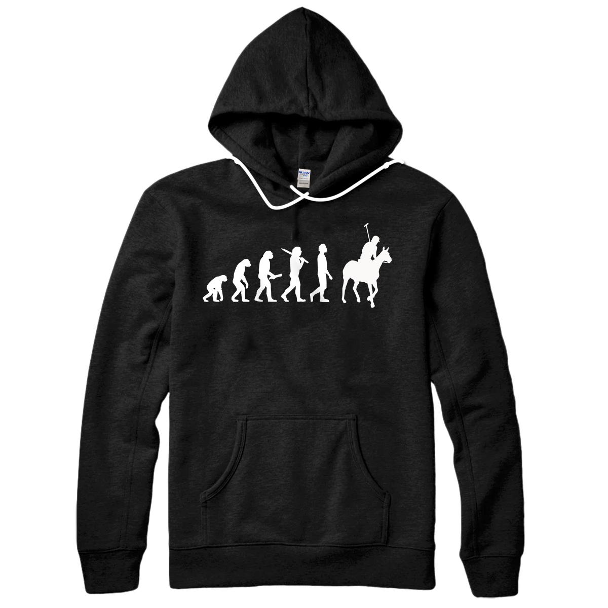 Personalized Funny Horse Polo Evolution Gift For Polo Players Pullover Hoodie